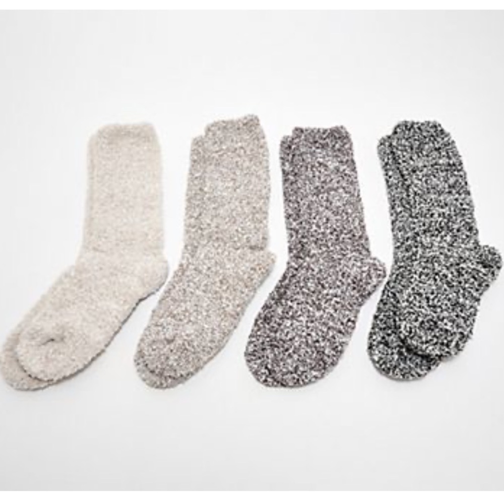 Barefoot Dreams CozyChic socks: bundle of 4 - NWT